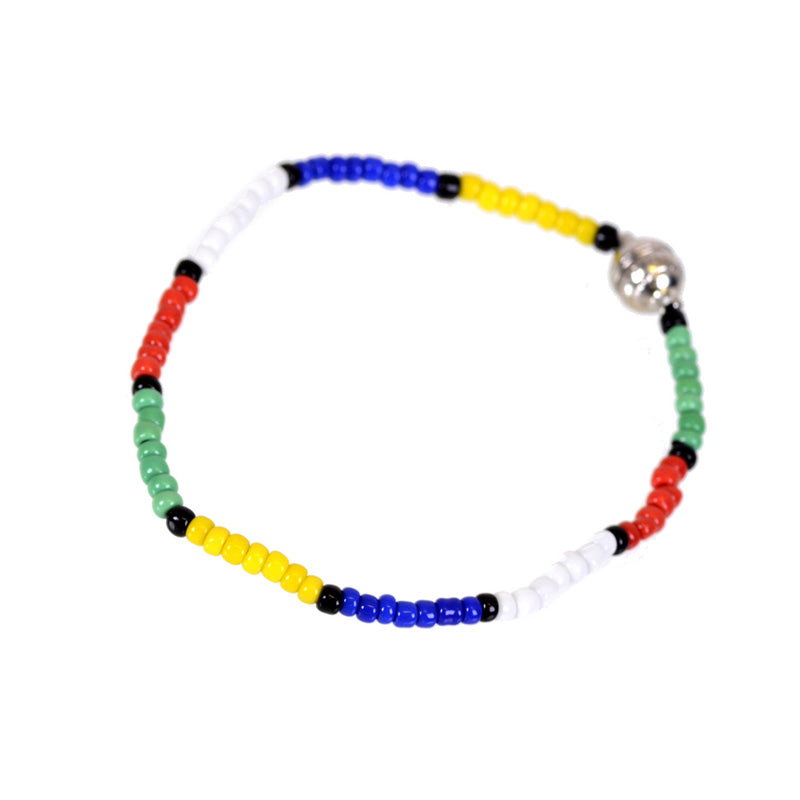 Kidz Positive Beading Project Beaded Bracelets Single String SA Colours