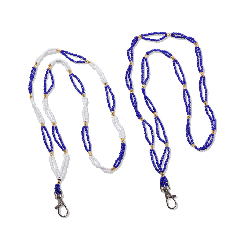 Kidz Positive Beading Project Beaded Lanyard Double String Lanyard with Snap Hook
